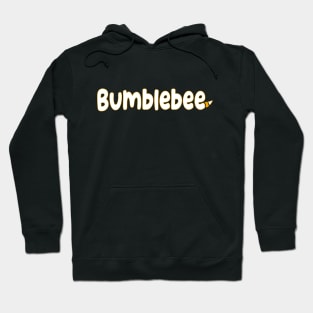 Bumblebee With Sting White Graphic Word Hoodie